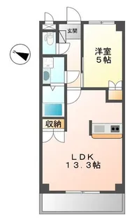 サンモール和坂【1階】の間取り