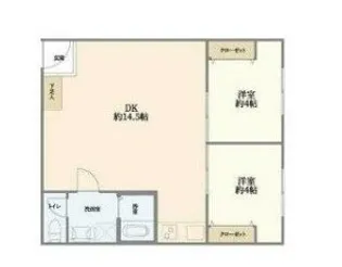 長者町ビジネスマンション【1階】の間取り