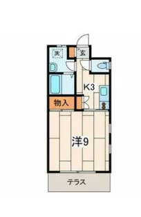 ベル・シャトー【1階】の間取り