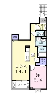 埼玉県川越市大字藤間【アパート】の間取り