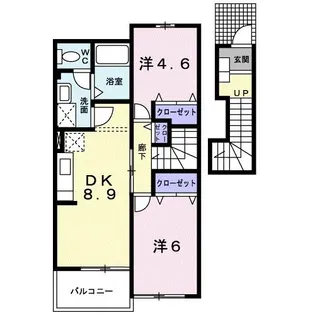 メゾンドパルティール【2階】の間取り