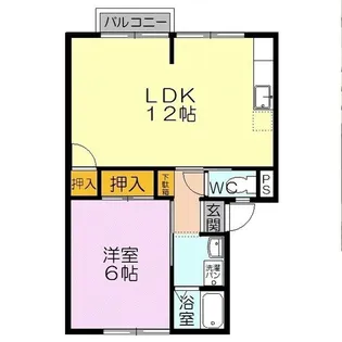 プラースモトイケB棟【1階】の間取り