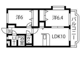 アクエリアス丸井【3階】の間取り