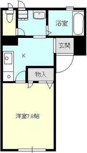 神奈川県茅ヶ崎市浜竹4【アパート】の間取り