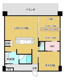 トマリテラス【3階】の間取り