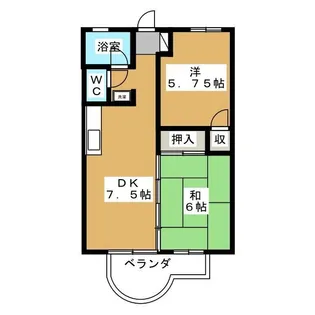 ミキレジデンス【2階】の間取り