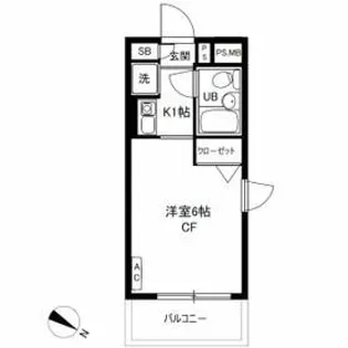 ジョイフル池上第2【4階】の間取り
