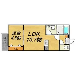 LECOCON岩倉【2階】の間取り