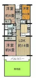 藤和シティコープ伊奈【1階】の間取り