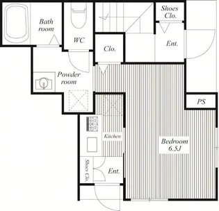 メゾン・ド・ネージュ【1階】の間取り