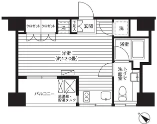 Ti-HIGASHIAZABU【3階】の間取り