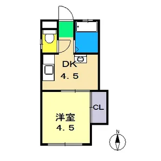 第五前田荘【2階】の間取り