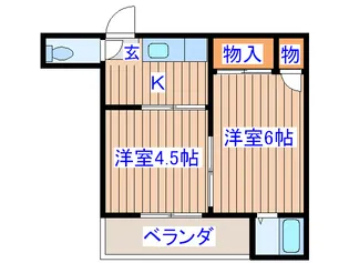 エコ-ルF【2階】の間取り