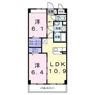 沖縄県名護市字屋部【マンション】の間取り
