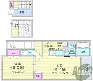 グレイスコート1【3階】の間取り