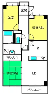 ロイヤルガーデン【3階】の間取り
