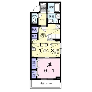 滋賀県彦根市高宮町【アパート】の間取り