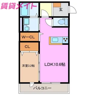 セレッソA棟【1階】の間取り