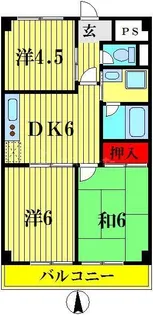 柴又第2STマンション【4階】の間取り