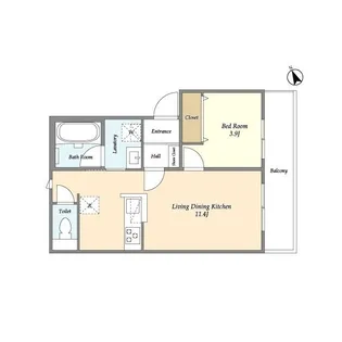 Amis学芸大学【3階】の間取り