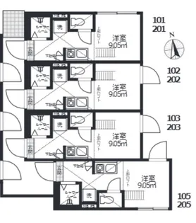 クレシェンド学芸大学【2階】の間取り