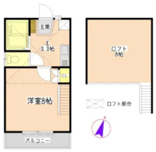 コートクラール【2階】の間取り