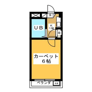 田辺ハイツ【2階】の間取り