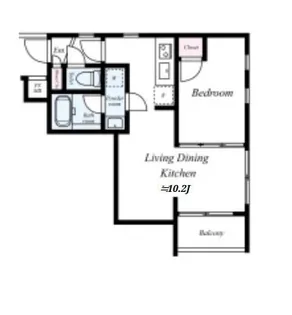 パレ・ホームズ中延【4階】の間取り