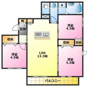 サンクチュアリ陣屋【2階】の間取り