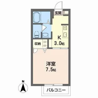 シャーメゾン・ソレイユ A棟【1階】の間取り