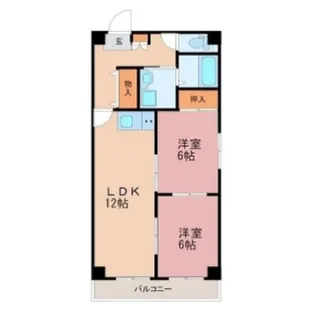 アーバンシェルA館【5階】の間取り