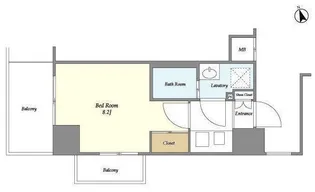 KDXレジデンス中延【5階】の間取り