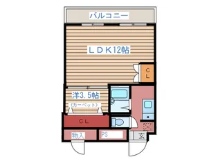 ベルシティ新寺【4階】の間取り