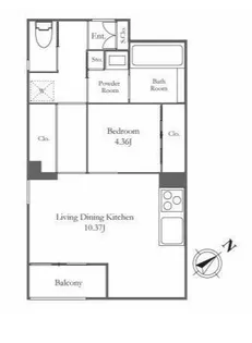 ANQI代々木公園前【2階】の間取り