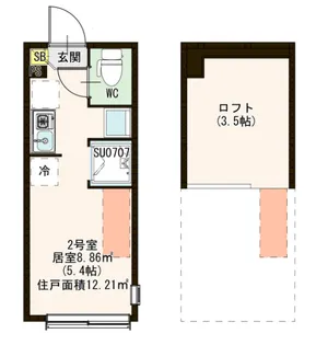 ハーモニーテラス綾瀬VI【2階】の間取り