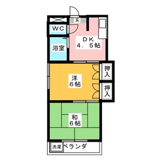 エリートビル横川町【2階】の間取り