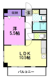 ベルケイト【1階】の間取り