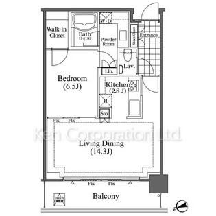芝浦アイランド ブルームタワー【35階】の間取り
