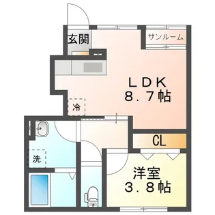 アーバンテラス【1階】の間取り
