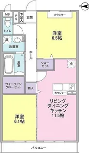 リヴェール青葉台【2階】の間取り