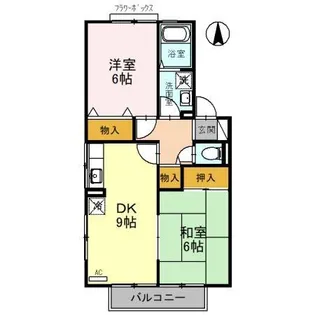 コーポラスITOII A【2階】の間取り