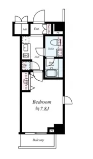 ベルグレードHA【7階】の間取り