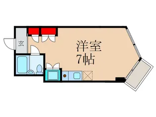 三越東中野マンション【2階】の間取り