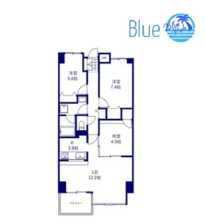 メルシーハイムI【6階】の間取り