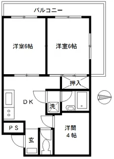 サンブランチマンション【2階】の間取り