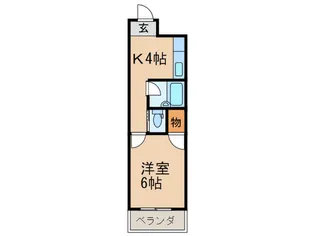 フォートレス星ヶ丘【2階】の間取り