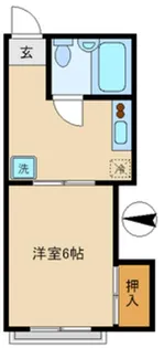 西野ハイツ【1階】の間取り