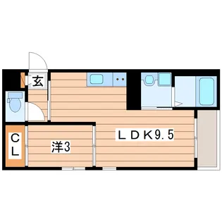 REGALEST薬師堂III【3階】の間取り