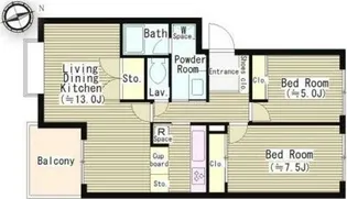 リンズハウス【1階】の間取り