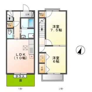オーシャンブリーズ【2階】の間取り